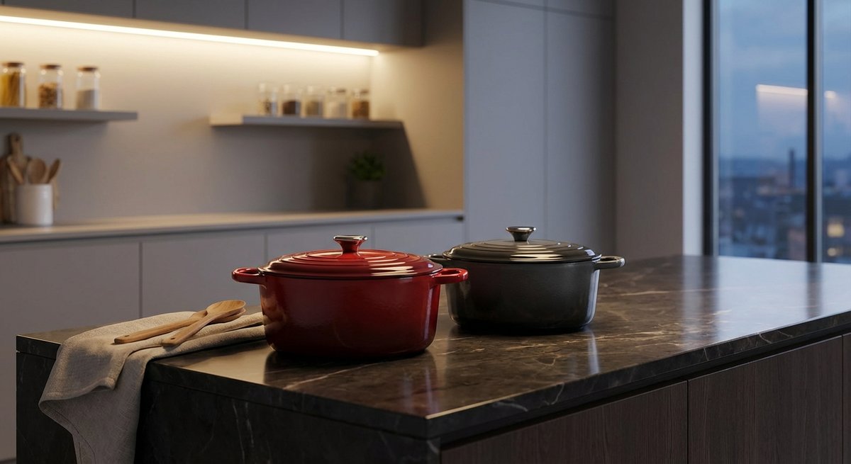 Collezione pentole in ghisa smaltata Berndes con coperchio