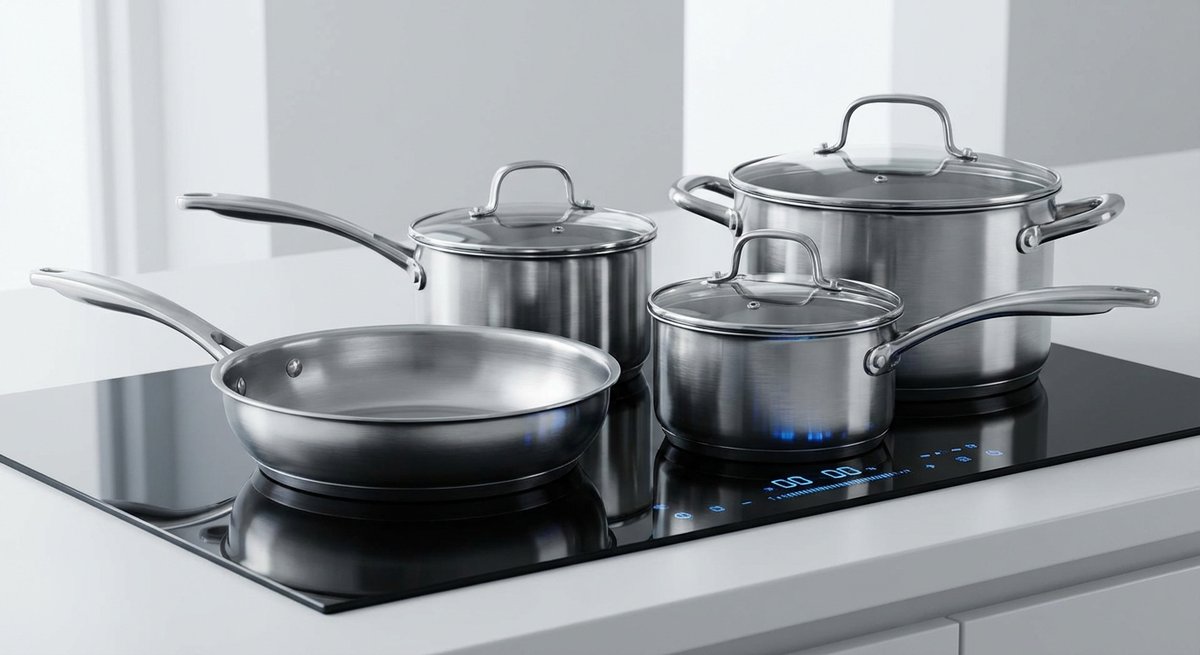 Pentole a induzione Berndes su piano cottura moderno